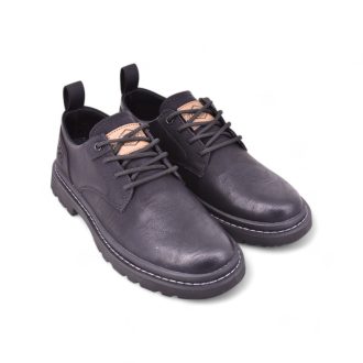 City Walk's Men's Vintage Casual PU Leather Shoes, Casual Lace Up Non Slip Shoes For Men's Business Meeting, Outdoor Activities SPC046