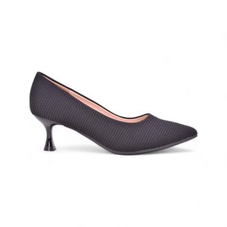 City Walk's Women's solid color high heel work shoes and partial low design with comfortable heel and soft sole CT713