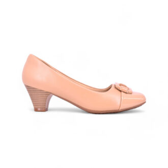 Ladies Leather Block Heels-CT906