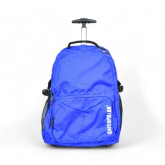 CAT Leather Backpack Blue Wheeled Design – BPBG349