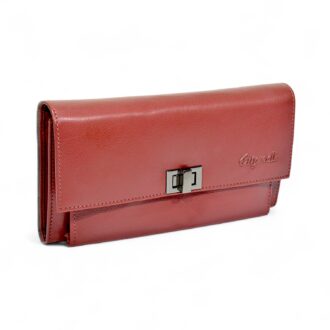 Model LWLT369 – Elegant Leather Lady Wallet with Secure Lock