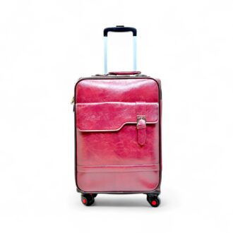 Model TRLY432 – Premium Leather Cabin Trolley Bag