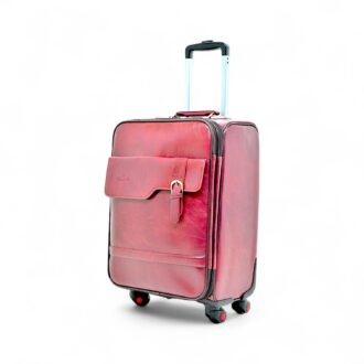 Model TRLY432 – Premium Leather Cabin Trolley Bag