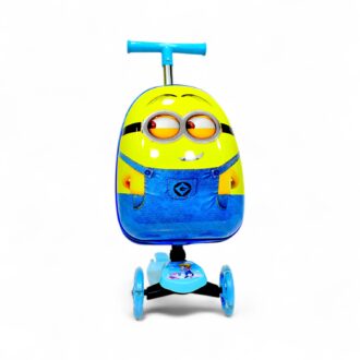 Model TRLY447 – Kids Minions Scooter Leather Trolley Bag