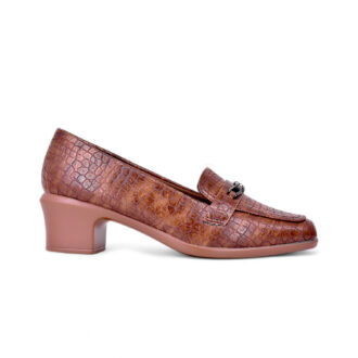 City Walk Ladies Coat Shoe – Model CT989 | Croc-Embossed Elegance