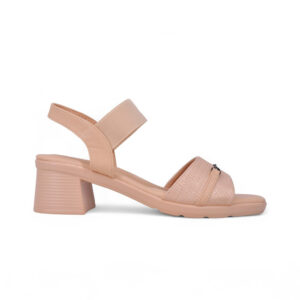 CL1180 Women’s Block Heel Sandals - Beige, 40