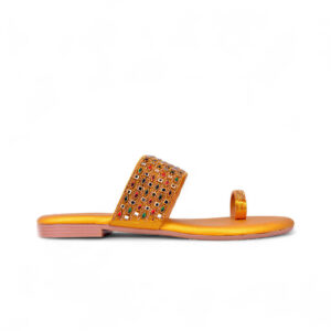 FL663 – Gem-Embellished Flat Sandals