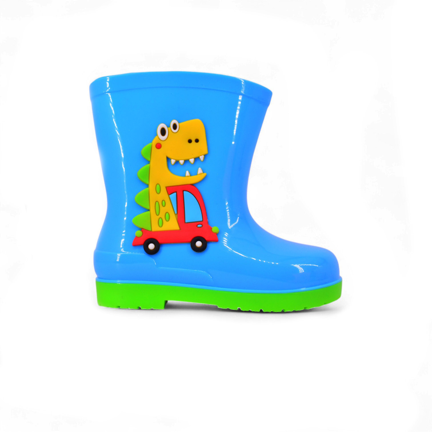 GBT029 Dino Car Kids Gumboots 4 GBT029 Dino Car Kids Gumboots - Image 4