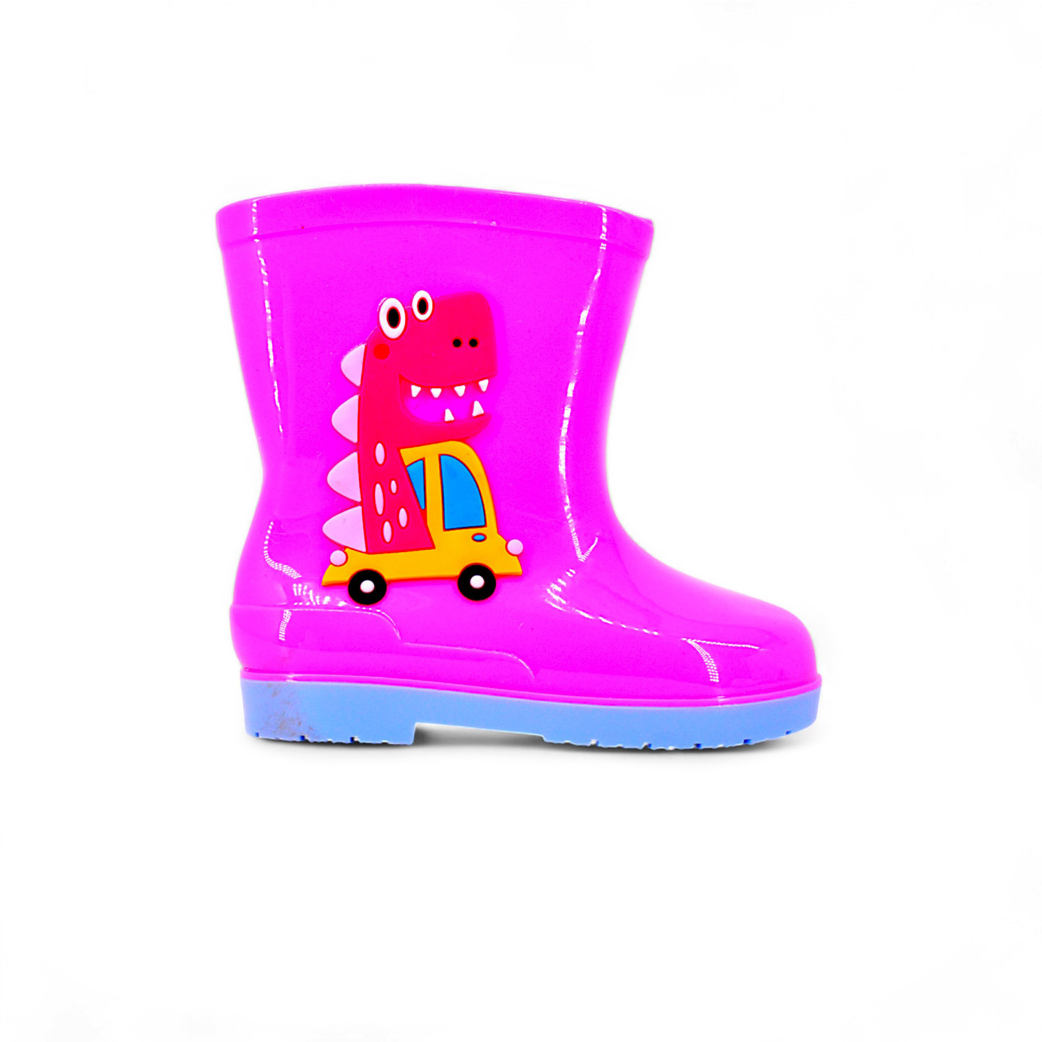 GBT029 Dino Car Kids Gumboots 1 GBT029 Dino Car Kids Gumboots