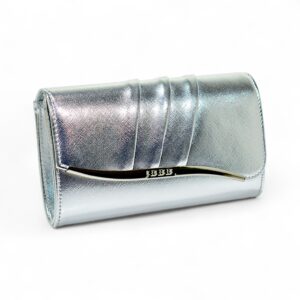MATP538 Metallic Pleated Clutch Bag