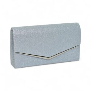 MATP539 Glitter Envelope Clutch