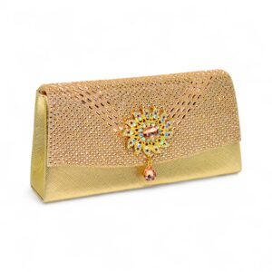 Glamorous Rhinestone Evening Clutch – MATP564 - Champagne