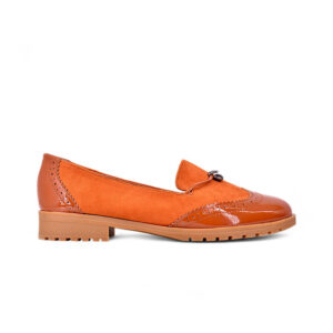 Ladies Patent Combo Loafers – BF037