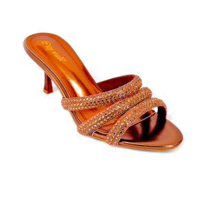 Crystal Elegance Triple-Strap Heels – EV568