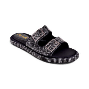 Crystal Buckle Slip-On Sandals – FL682
