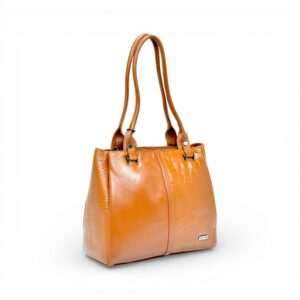 Crocodile-Embossed Leather Tote Bag – HB1074 Crocodile-Embossed Leather Tote Bag - HB1074