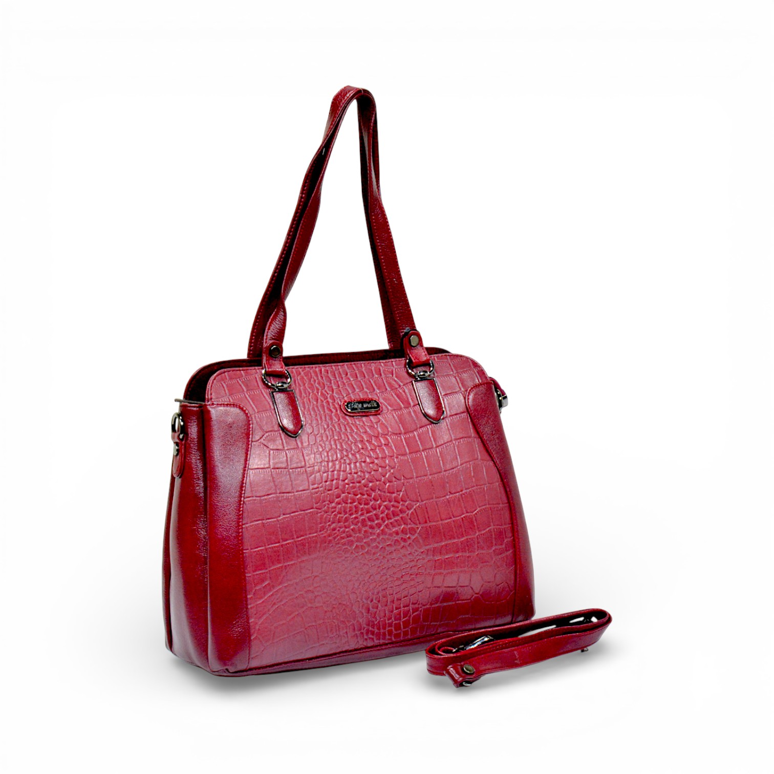 Crocodile-Embossed Handbag - HB1082 1 Crocodile-Embossed Handbag - HB1082