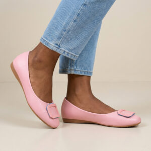 City Walk Elegant Buckle Comfort Flats – DL382