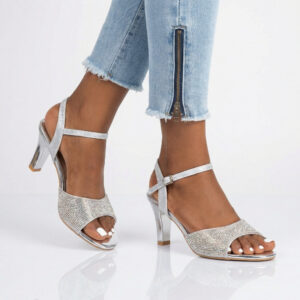 Sparkly Ankle Strap Heels – EV575