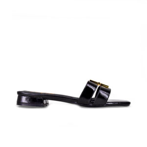 Square-Toe Low Heel Mule Sandals – FL690