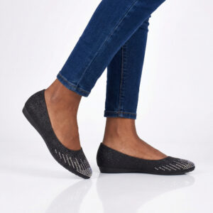 Glitter Comfort Flats – DL393