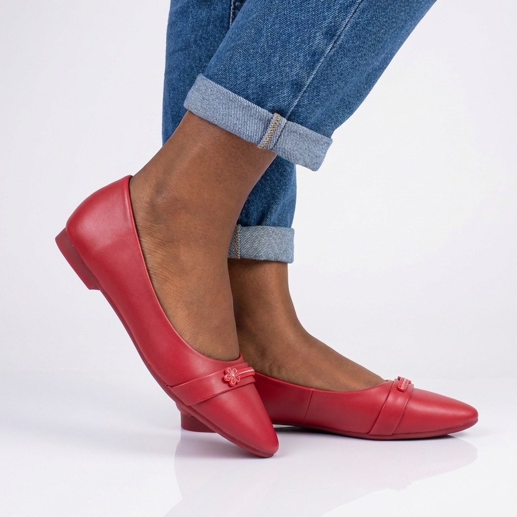 Charm Detail Pointed Flats – DL342 1 Charm Detail Pointed Flats – DL342