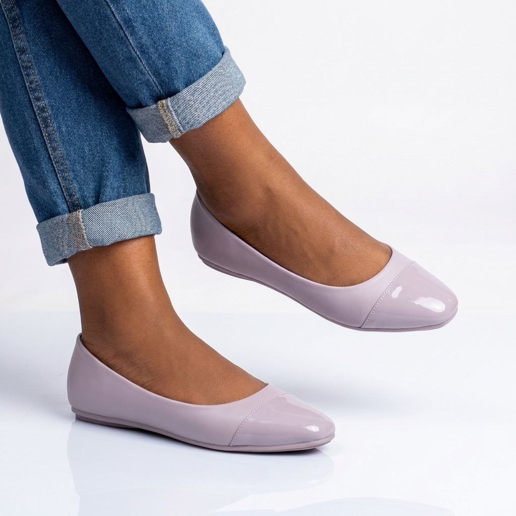 Gloss Toe Comfort Flats – DL344 1 Gloss Toe Comfort Flats – DL344