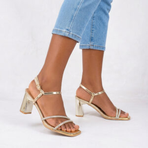 City Walk Crystal Strap Heel Sandals – EV577
