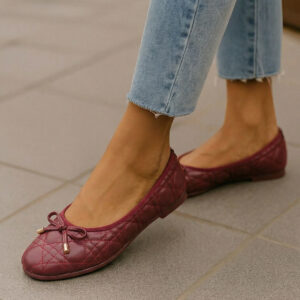 Quilted Women’s Ballet Flats – DL331