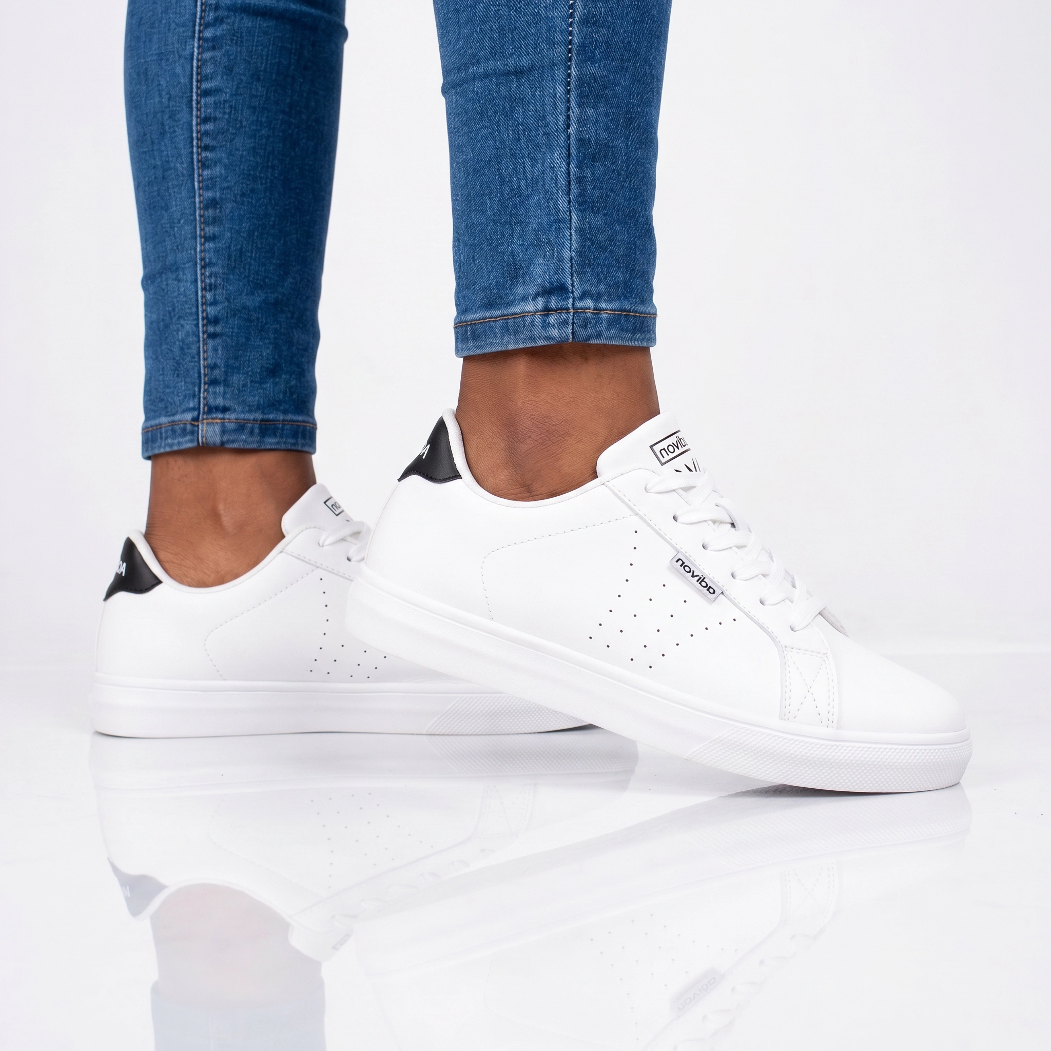 Adivon Classic White Sneakers – SPT441 1 Adivon Classic White Sneakers – SPT441