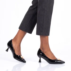 Gold Accent Pointed-Toe Pumps - CT1025