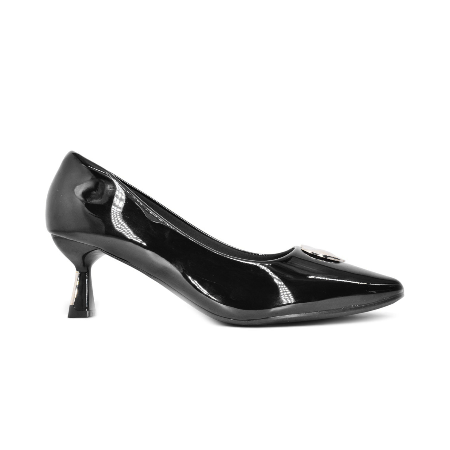 Pointed-Toe Pumps - CT1025 2 Gold Accent Pointed-Toe Pumps - CT1025